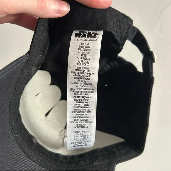 Disney Star Wars Baby Yoda Grogu Black Baseball Cap Hat One Size - Picture 6 of 8
